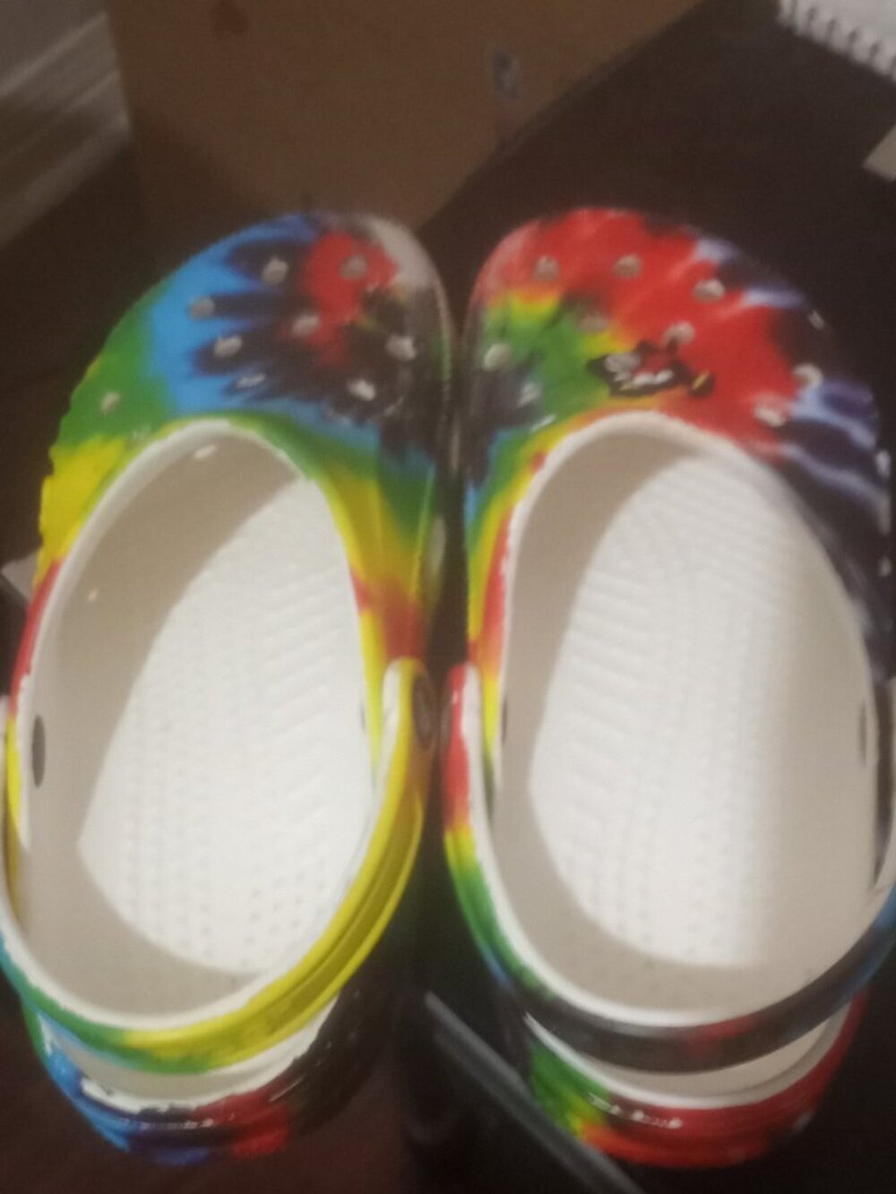 Crocs Clogs Unisex Baya, Tie-Dye, Multicolor Mens Size 5 / Womens Size 7 - Picture 12 of 12